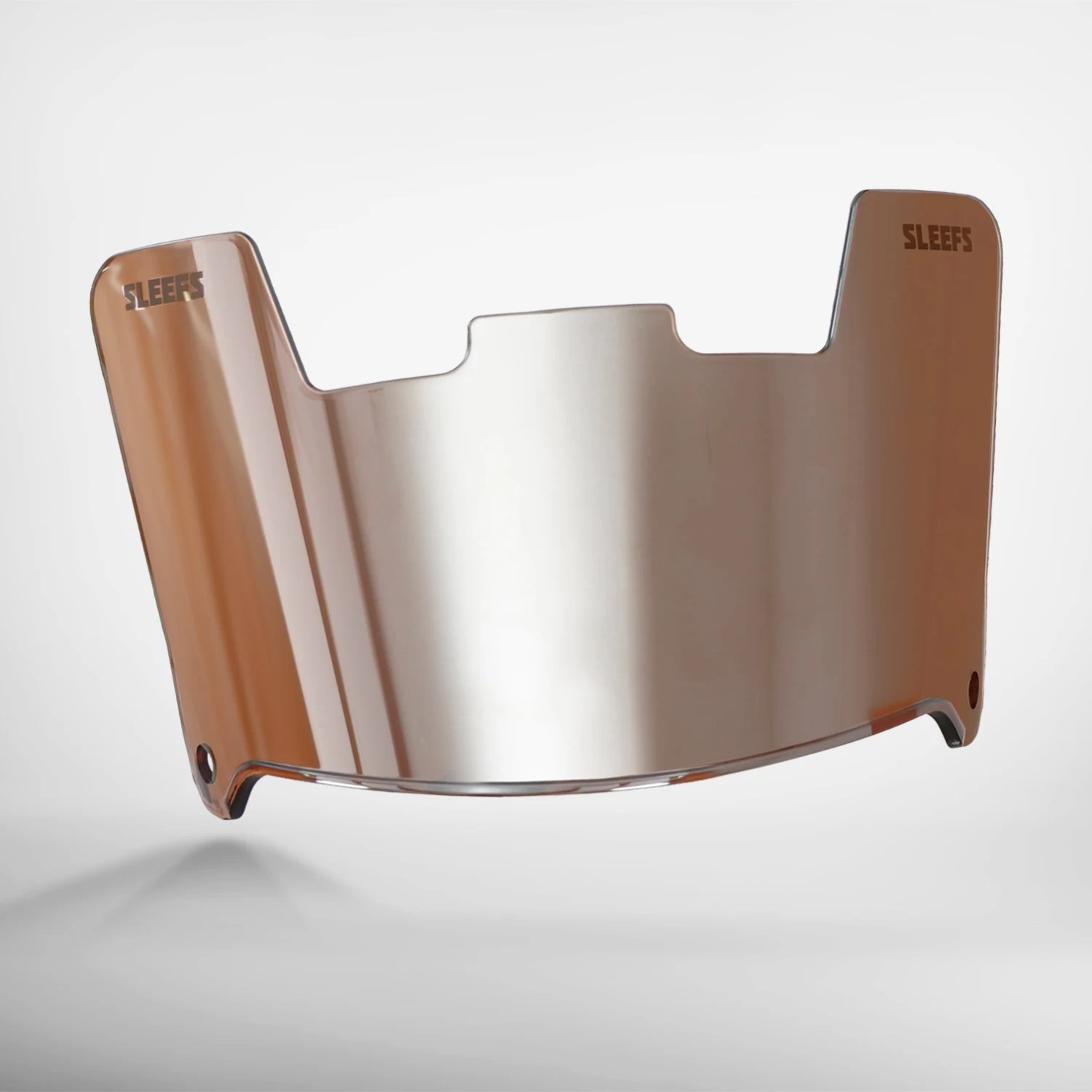 Ironbark Brown Machine Silver Helmet Eye-Shield Visor - Image 3