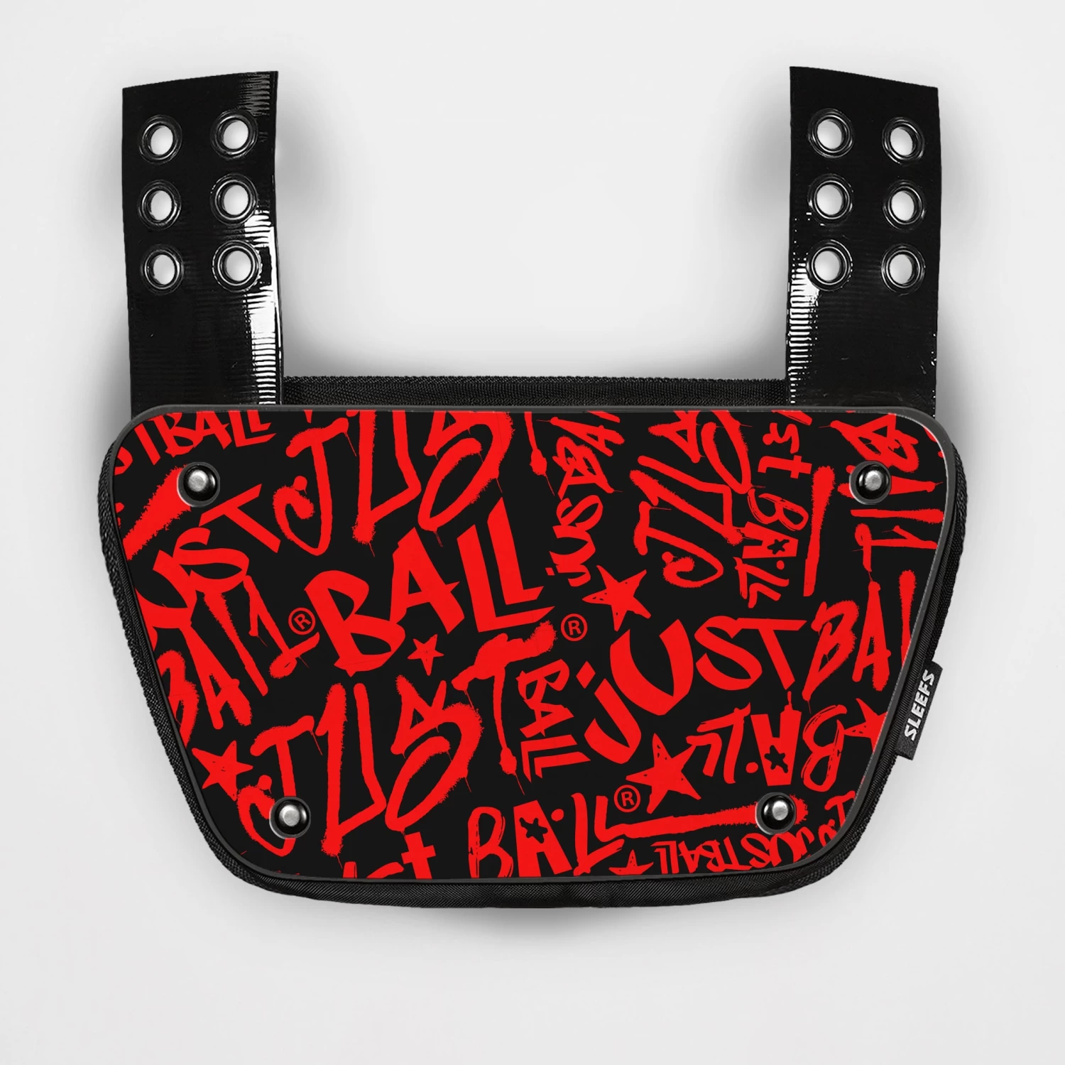 Just Ball Red Sticker For Back Plate