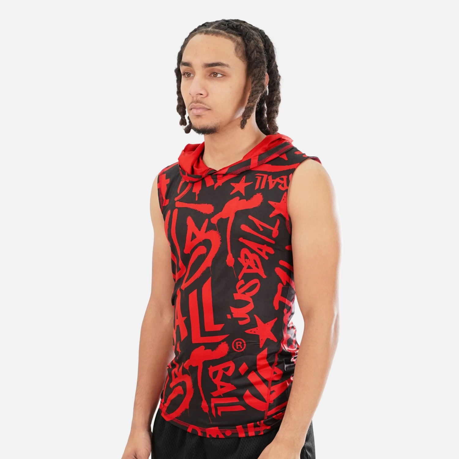 Just Ball Sleeveless Compression Hoodie - Image 3