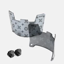 Lavish Silver Moonstone Helmet Eye-Shield Visor