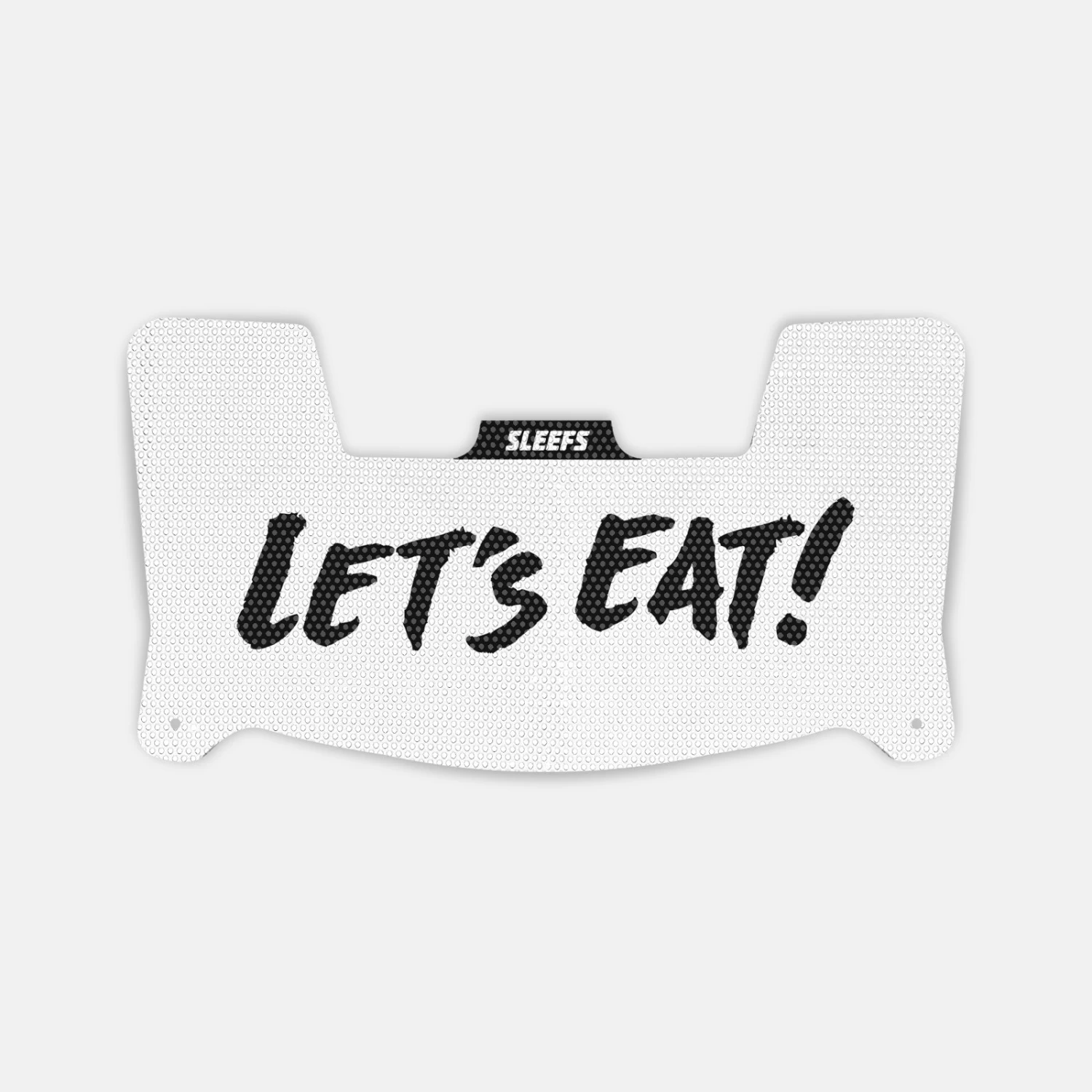 Let's Eat White Visor Skin