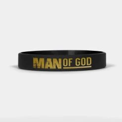 Man Of God Gold Motivational Wristband
