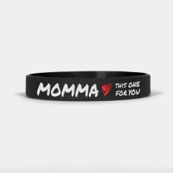 Momma Black Motivational Wristband