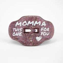 Momma Multicolor Glitter Football Mouthguard