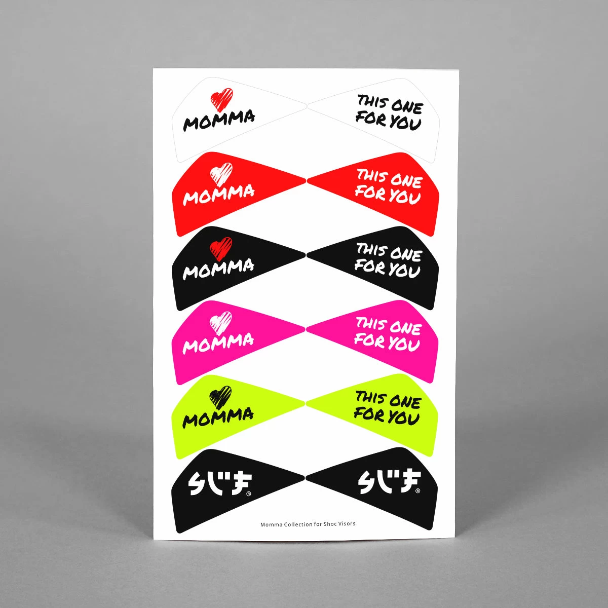 Momma Stickers For Helmet Visor Tabs - Image 3