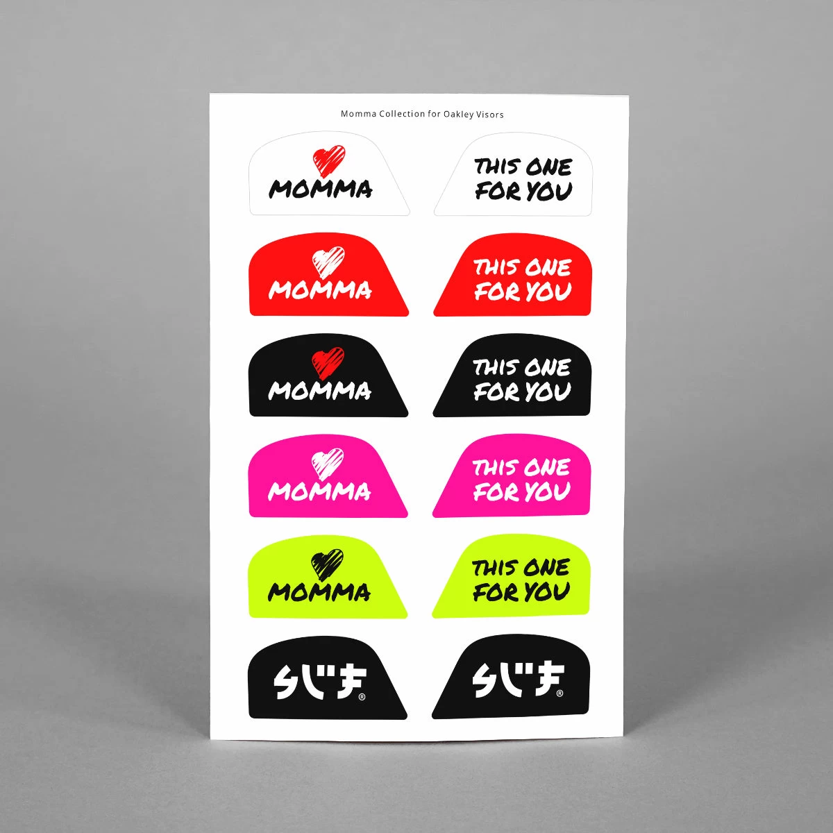 Momma Stickers For Helmet Visor Tabs - Image 6