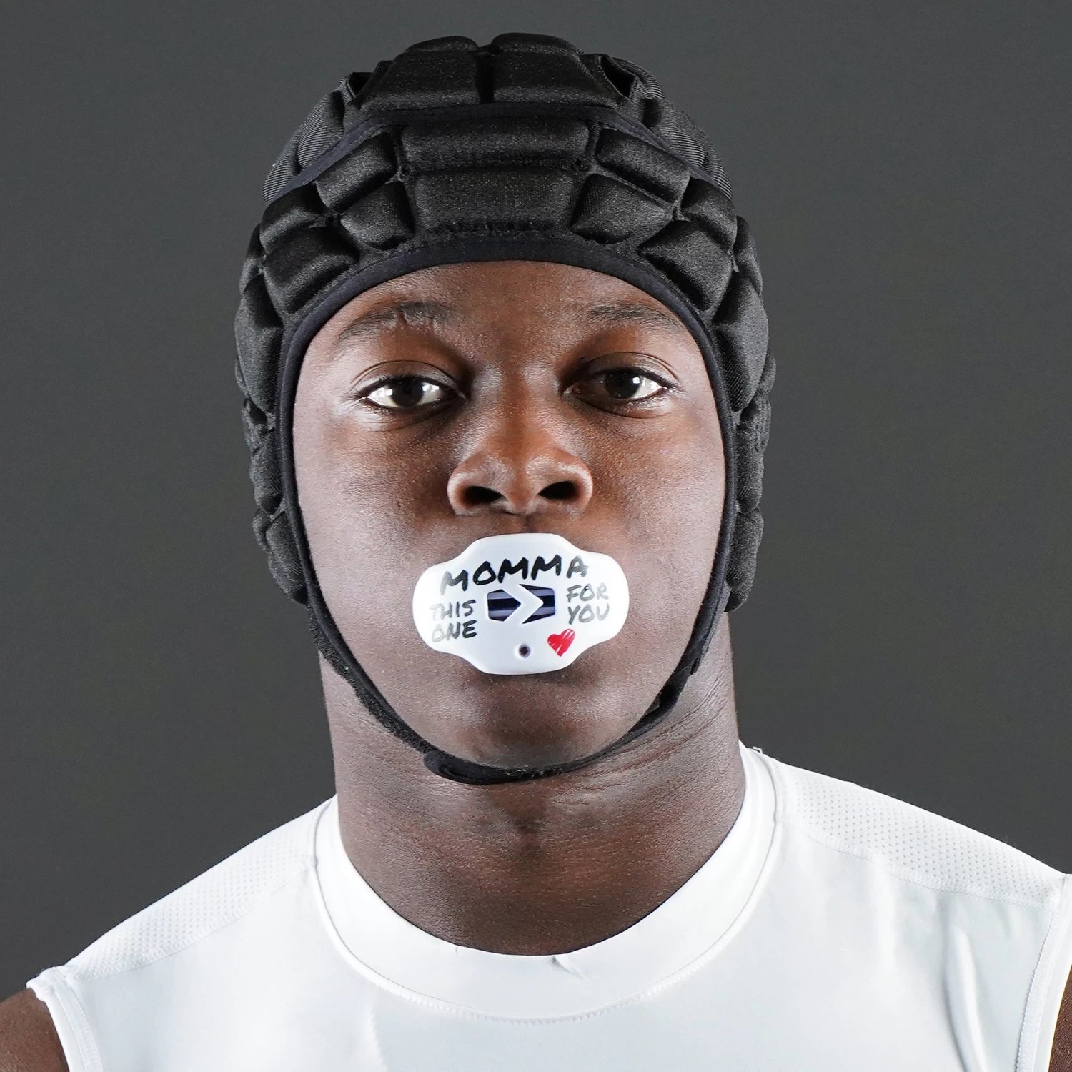 Momma White Football Mouthguard - Image 2