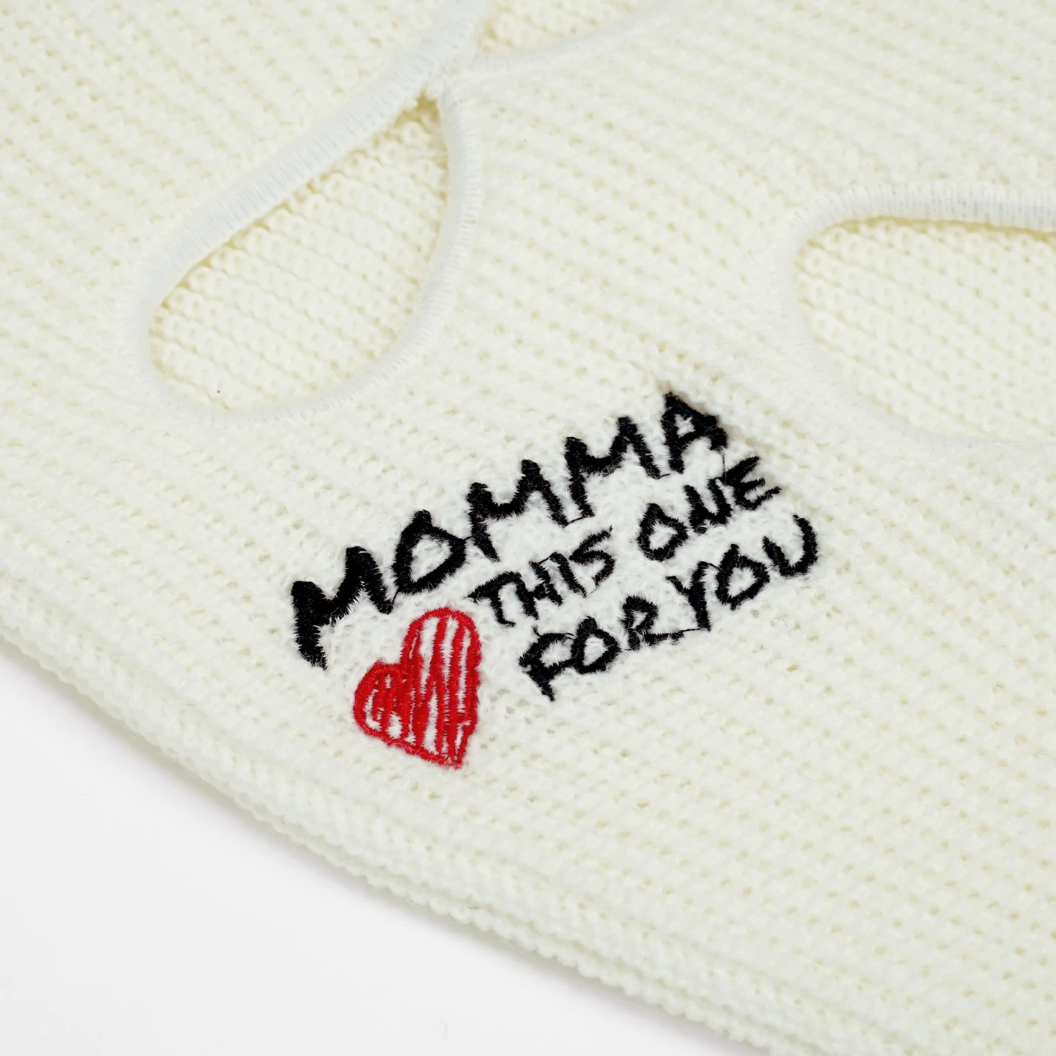 Momma White Ski Mask - Image 3