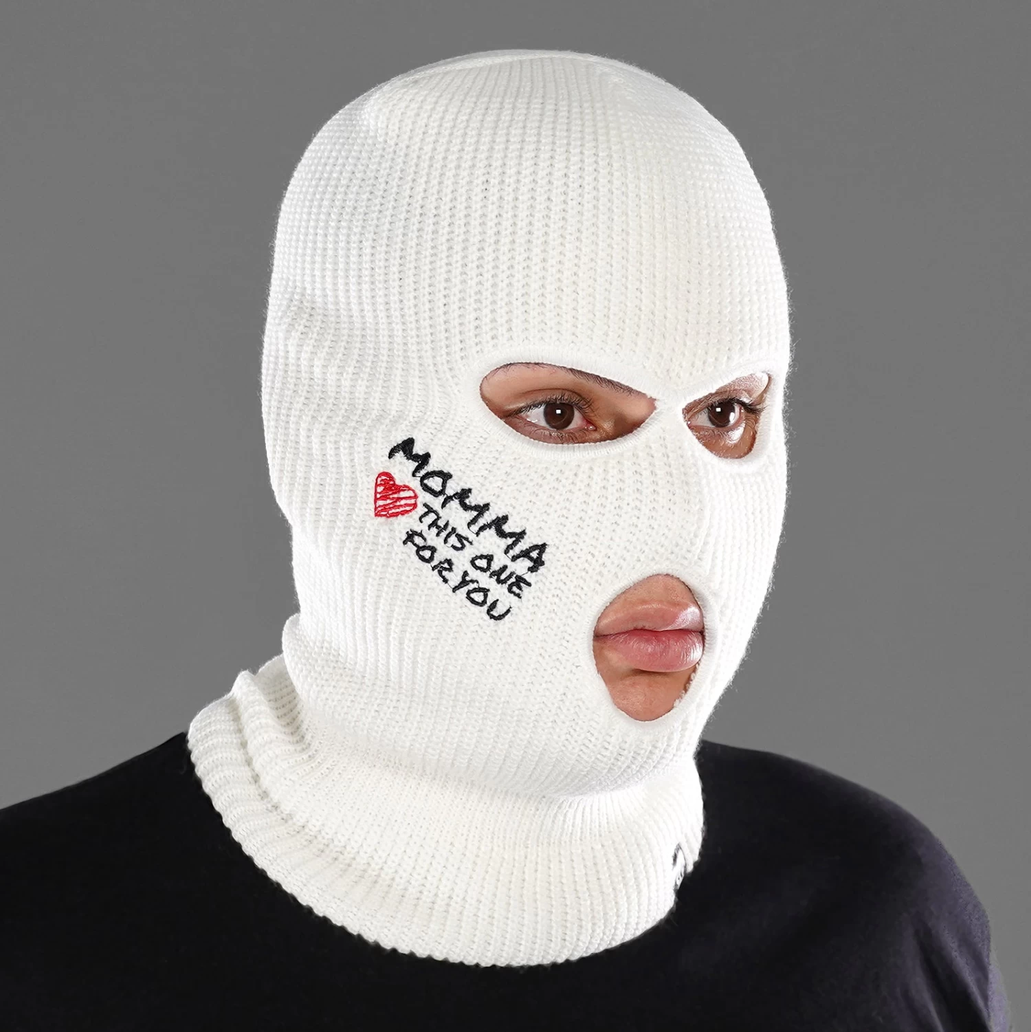 Momma White Ski Mask - Image 2