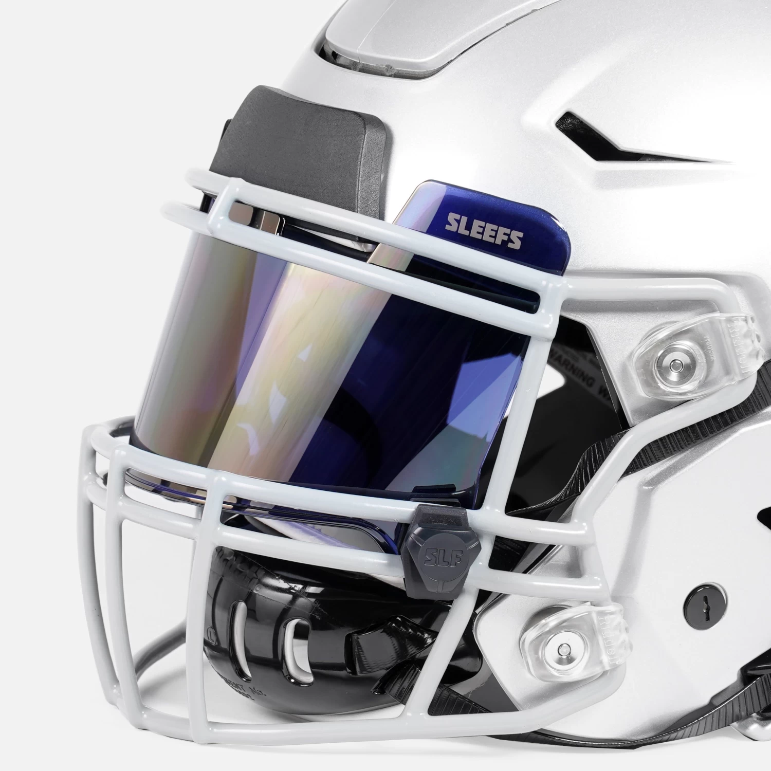 Navy Metallic Gold Helmet Eye-Shield Visor - Image 3