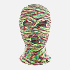 Neon Green Red Ski Mask