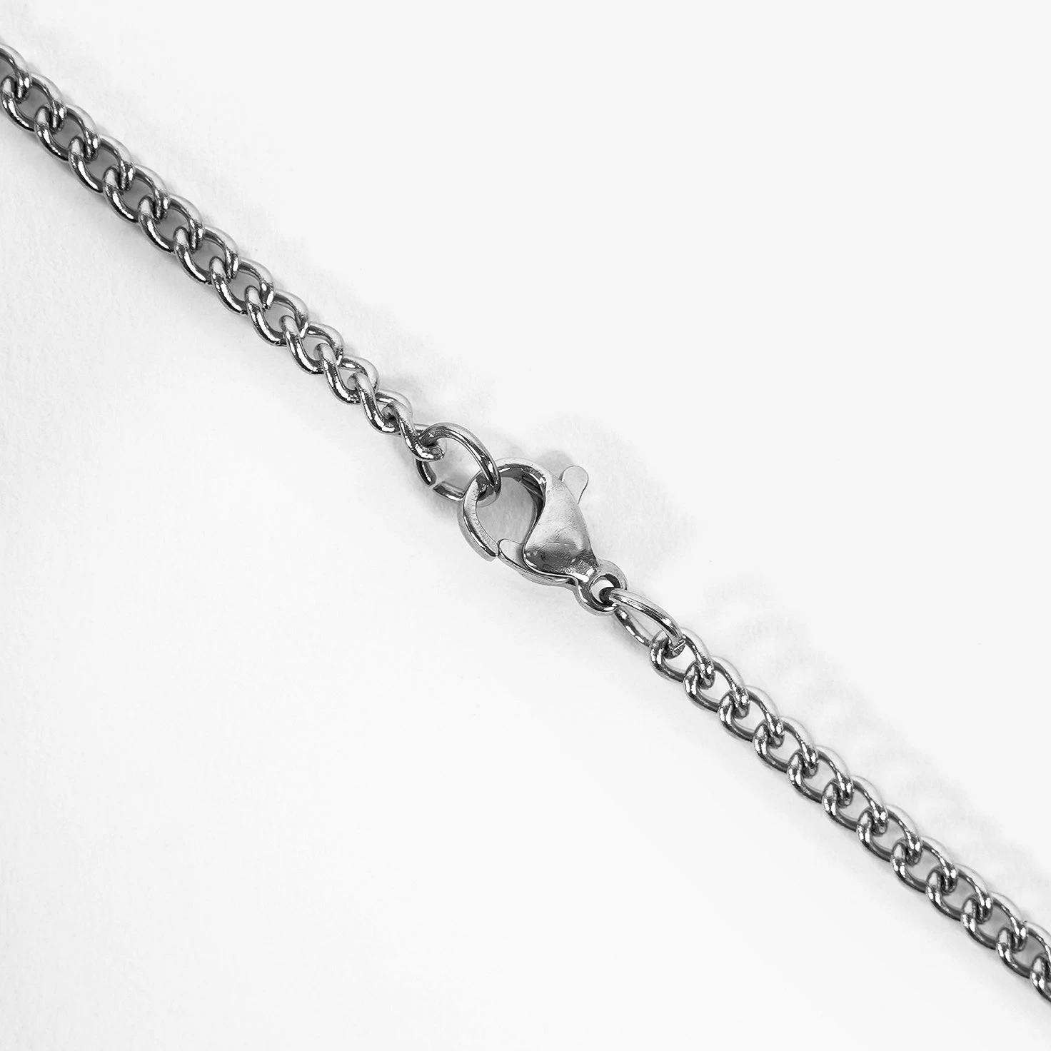 Faith Cross Pendant With Chain Necklace - Stainless Steel - Image 4