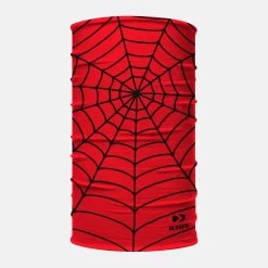 Red Web Pattern Neck Gaiter