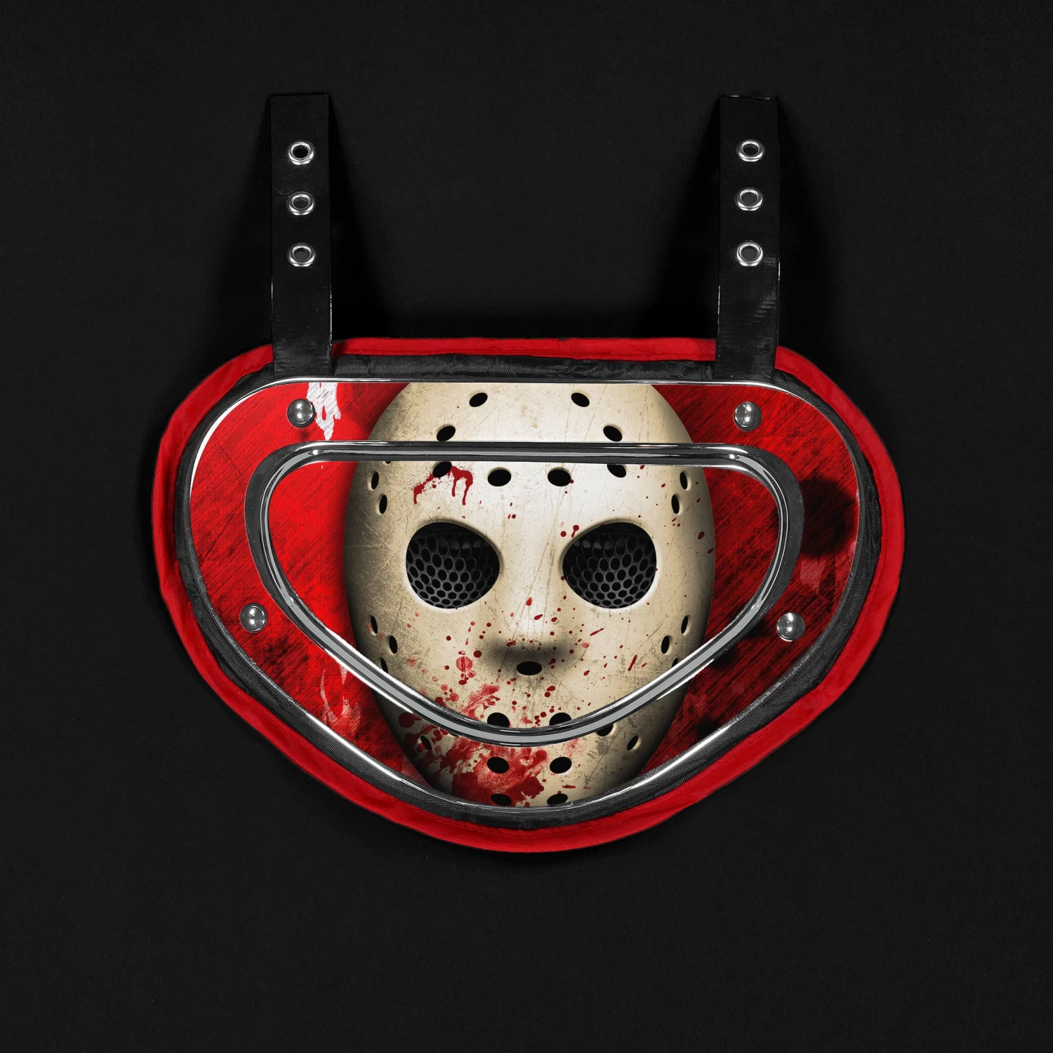 Hockey Mask Sticker For Back Plate - Image 8