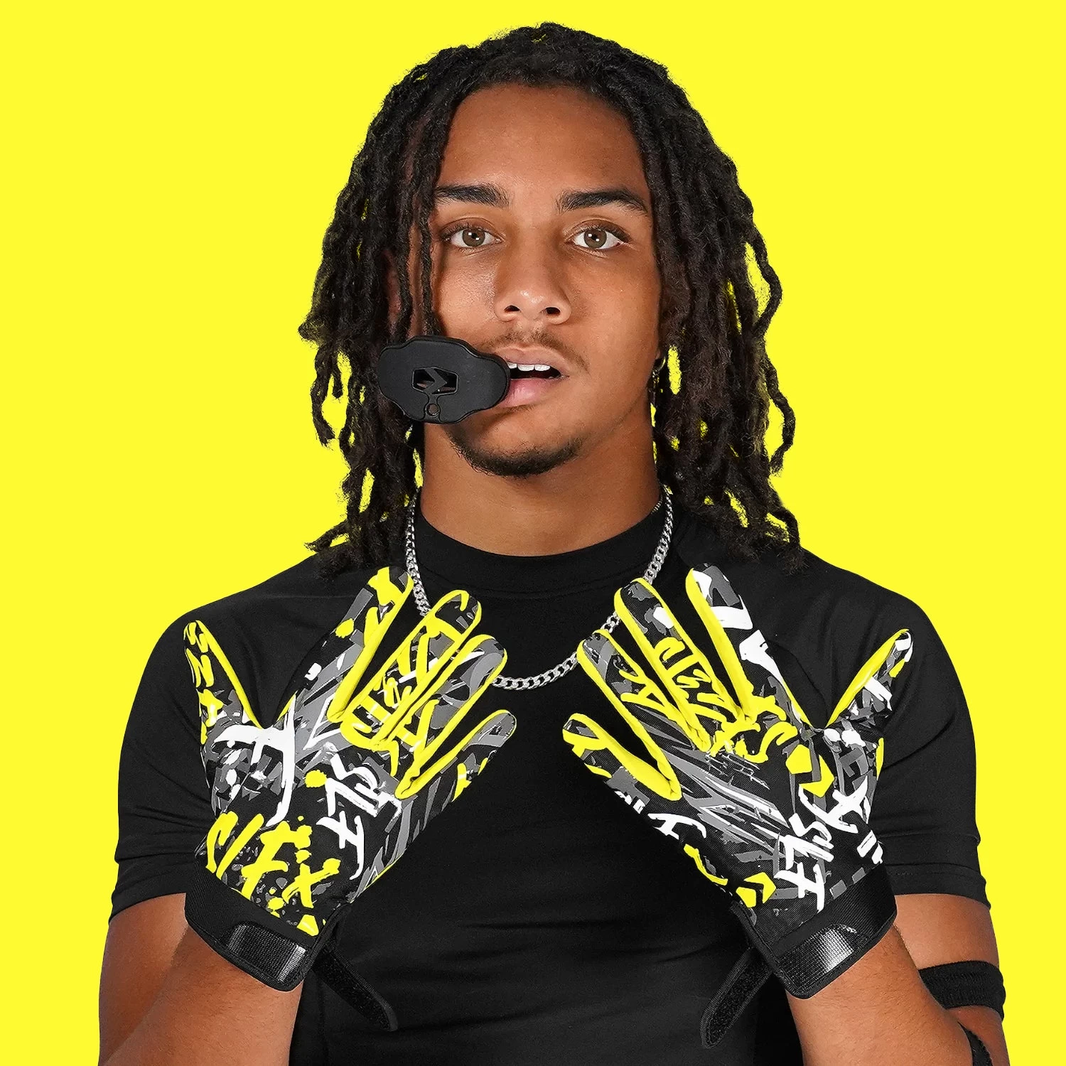 SLF Radiante Camo Sticky Football Receiver Gloves - Image 5