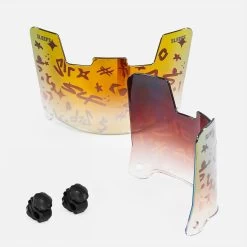 SLF Milan Pattern Gold Lite Helmet Eye-Shield Visor