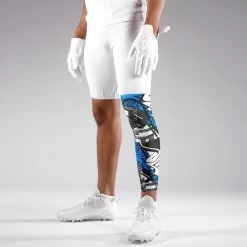 SLF Wild Blue Pattern Football Pro Leg Sleeve