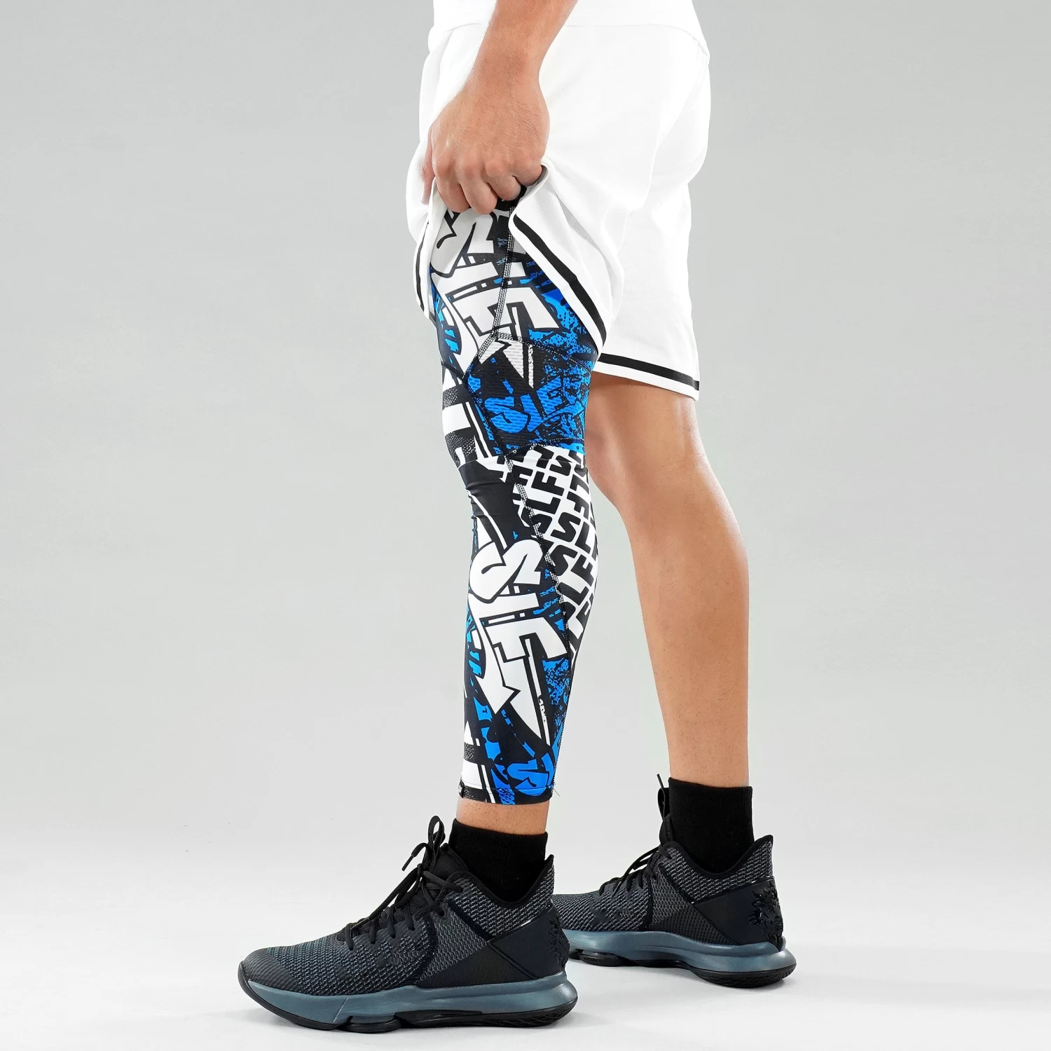 SLF Wild Blue Pattern Football Pro Leg Sleeve - Image 3