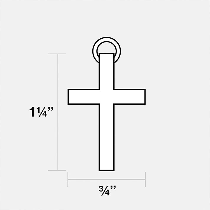 Faith Cross Pendant With Chain Kids Necklace - Gold Plated Stainless Steel - Image 7