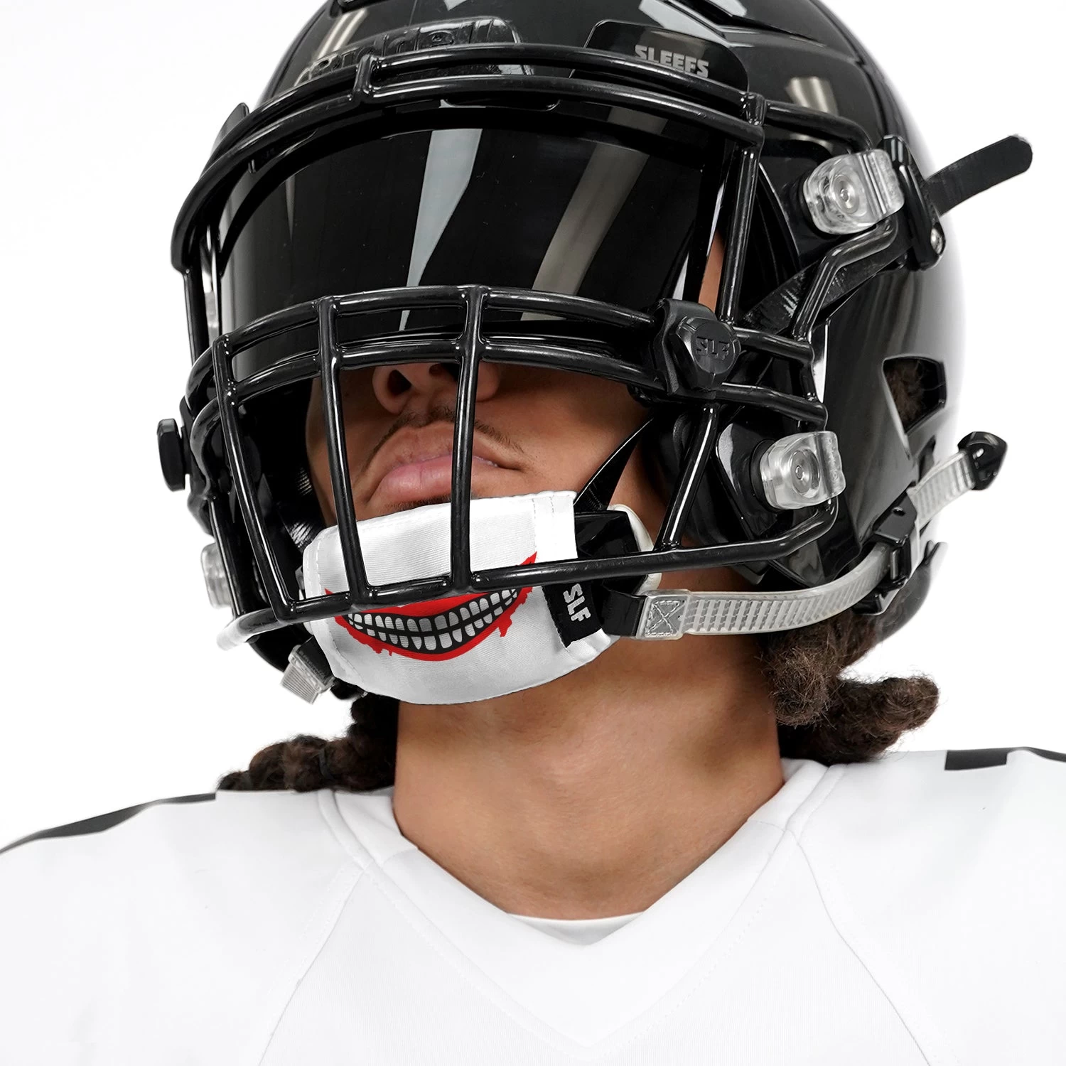 Smile White Chin Strap Cover - Image 3