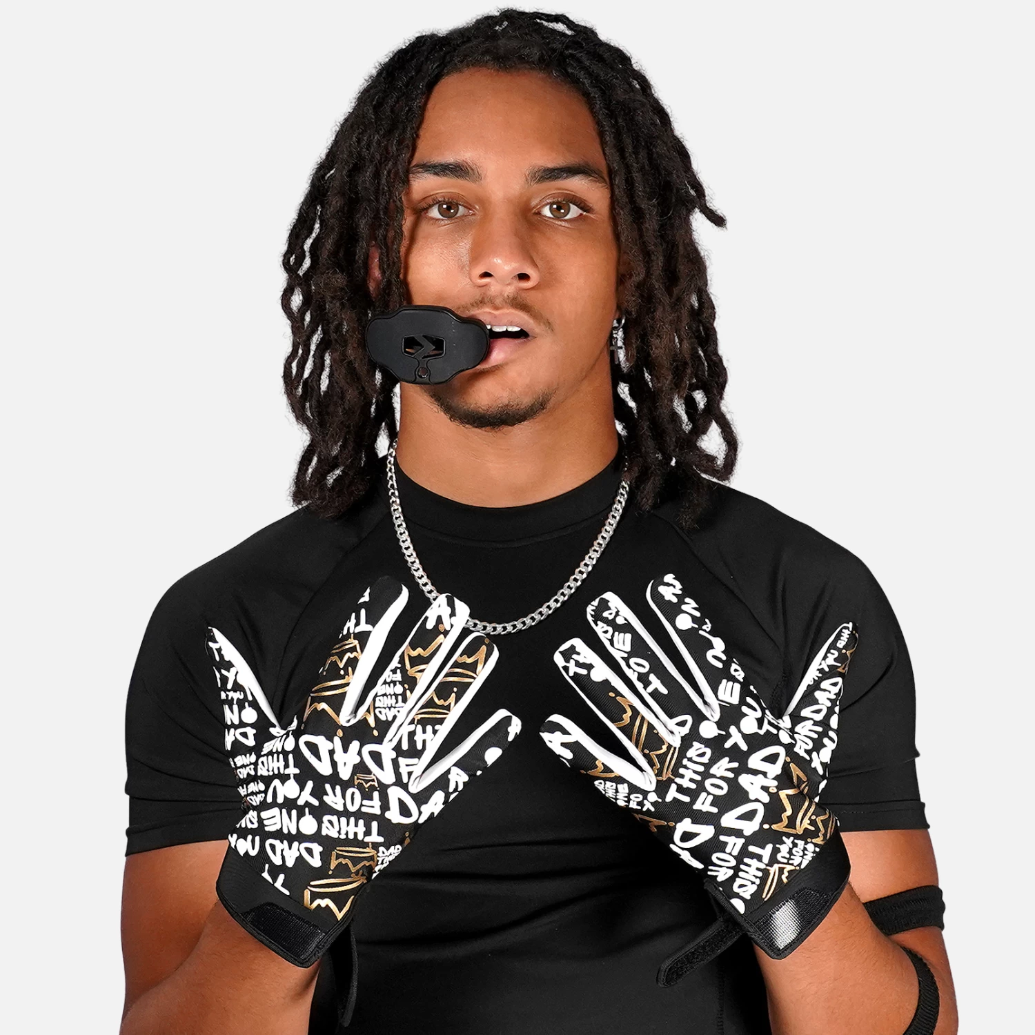 Dad This One For You Sticky Football Receiver Gloves - Image 4