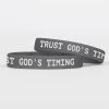 Trust God's Timing Motivational Wristband