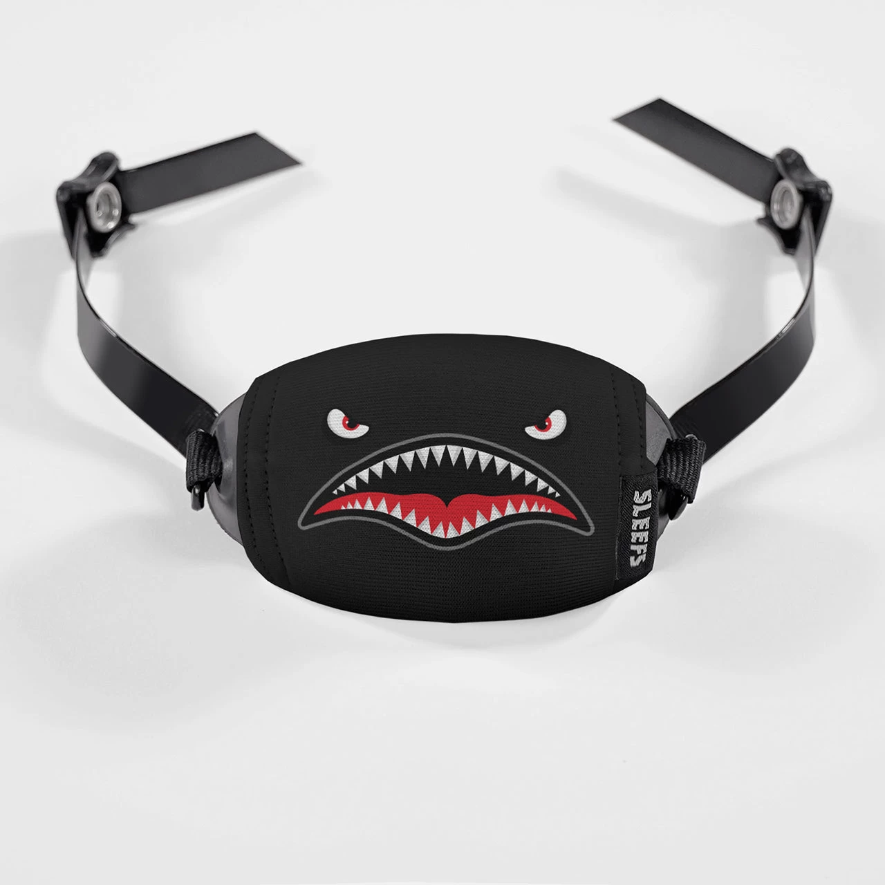 War Shark Blackout Chin Strap Cover - Image 2